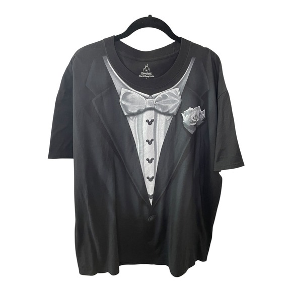 Disneyland Walt Disney World Black Tuxedo T-Shirt XL Mens Hanes Graphic costume - Picture 1 of 5